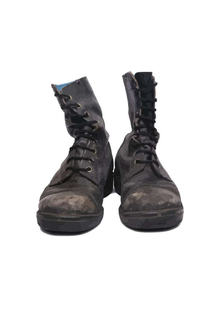 Combat Boots Illustration