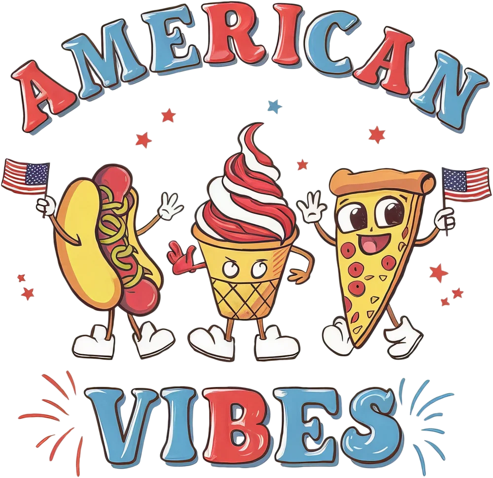 American Food Characters
