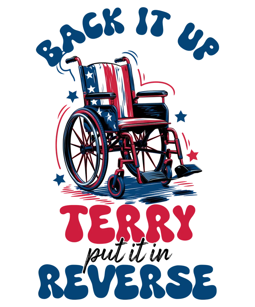 American Flag Wheelchair Graphic