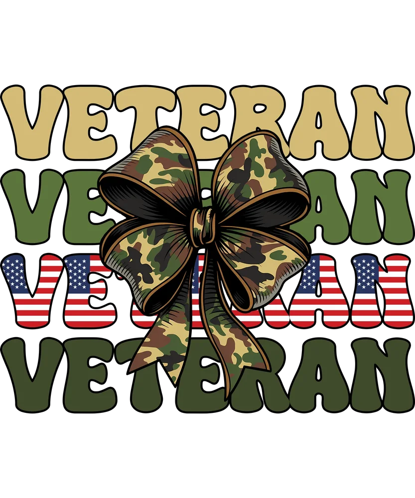 Veteran Camo Bow Design