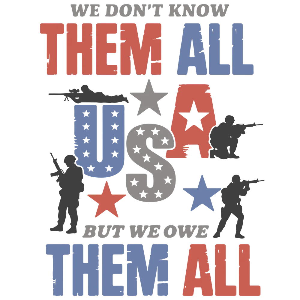Military Appreciation Poster — Gray Patriotic