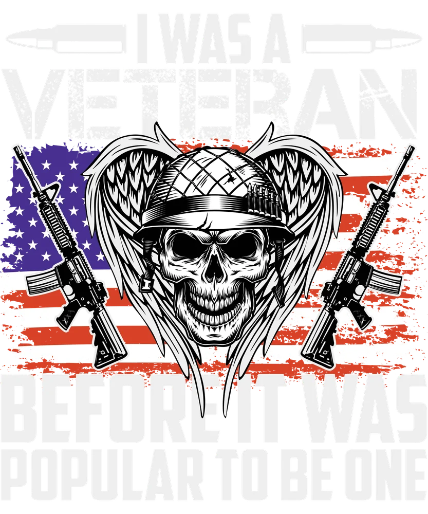 Veteran Tribute Skull with Wings