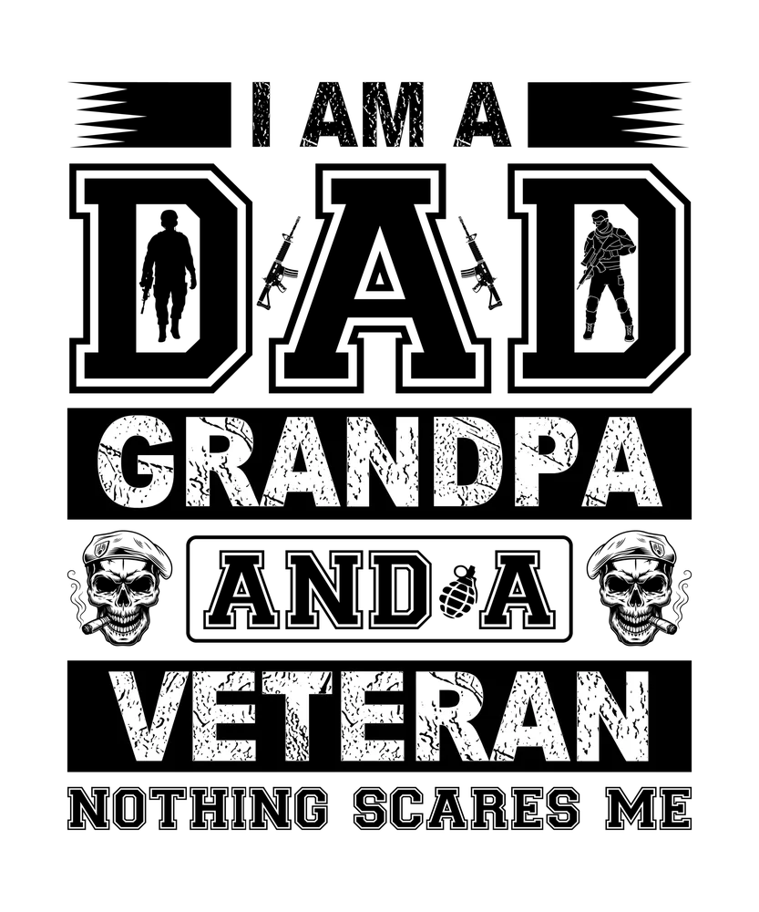 Veteran Dad Grandpa Graphic