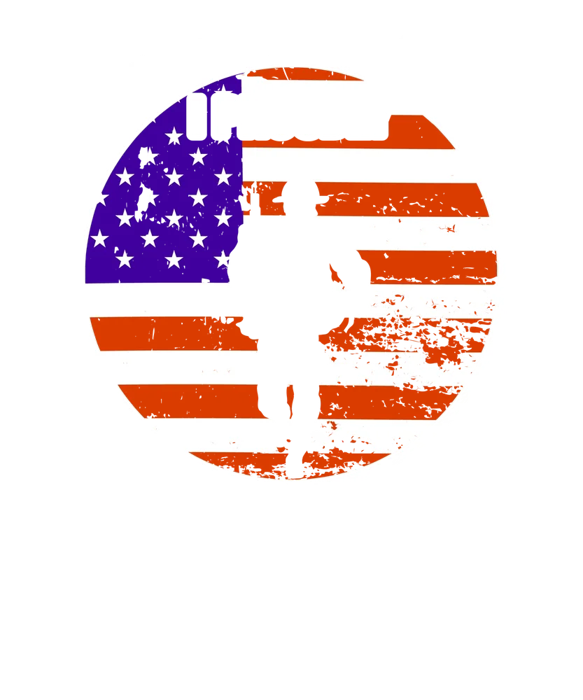American Flag Gun Silhouette