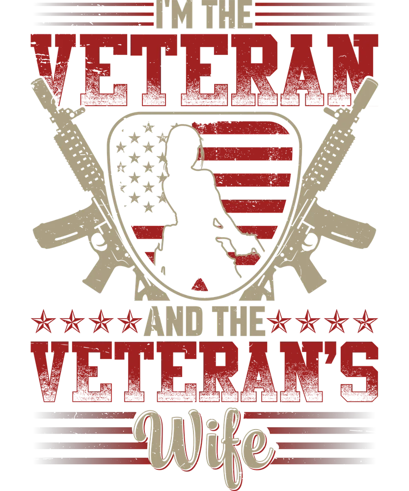Veteran and Veteran's Wife Print Design