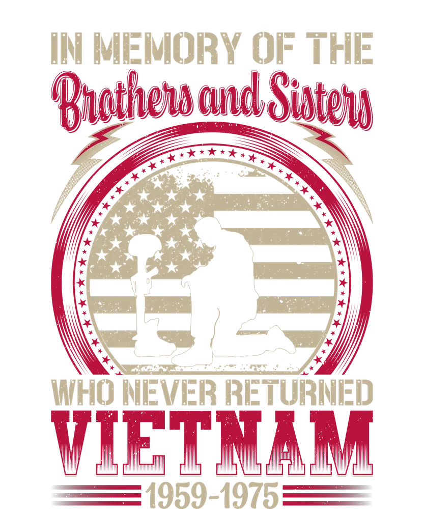 Vietnam War Memorial Poster — Tan Retro