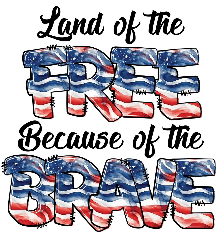 Land of the Free Because of the Brave USA