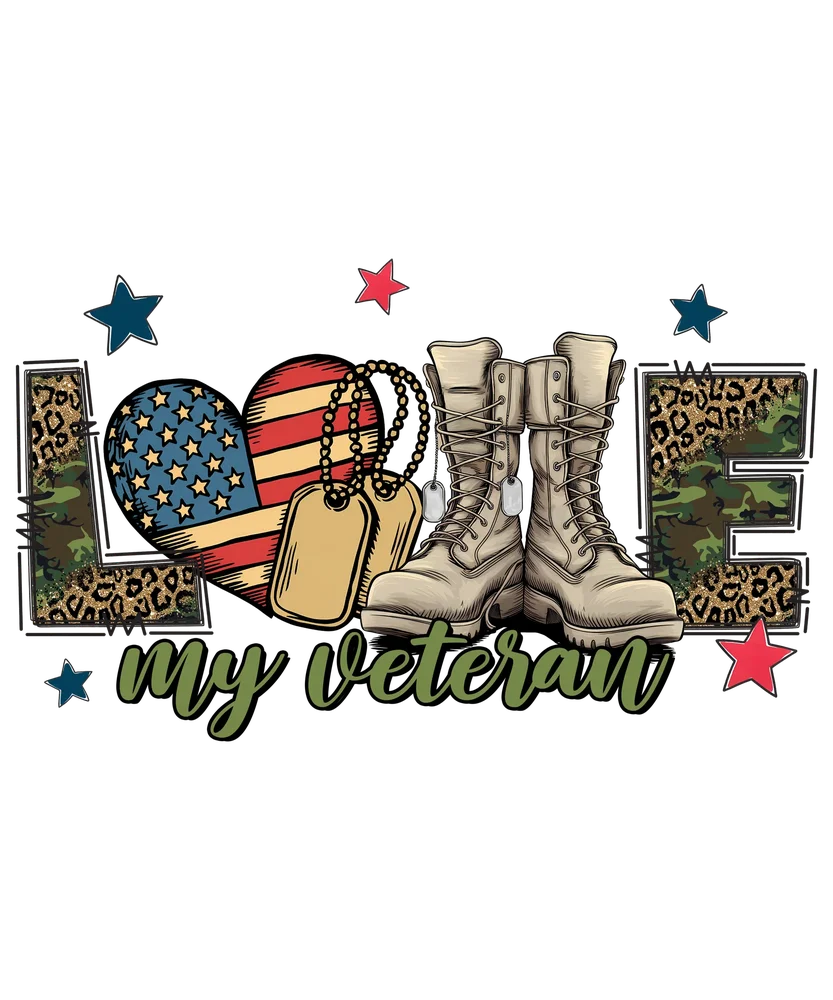 Veteran Appreciation Graphic — Multicolor Illustrative