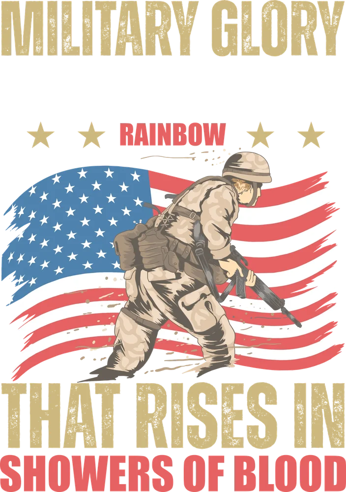 Military Glory Poster — Multicolor Illustrative