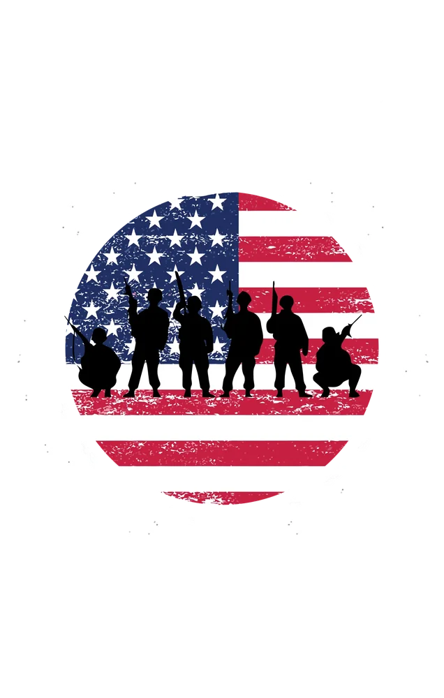 American Heroes Silhouette — White Minimal
