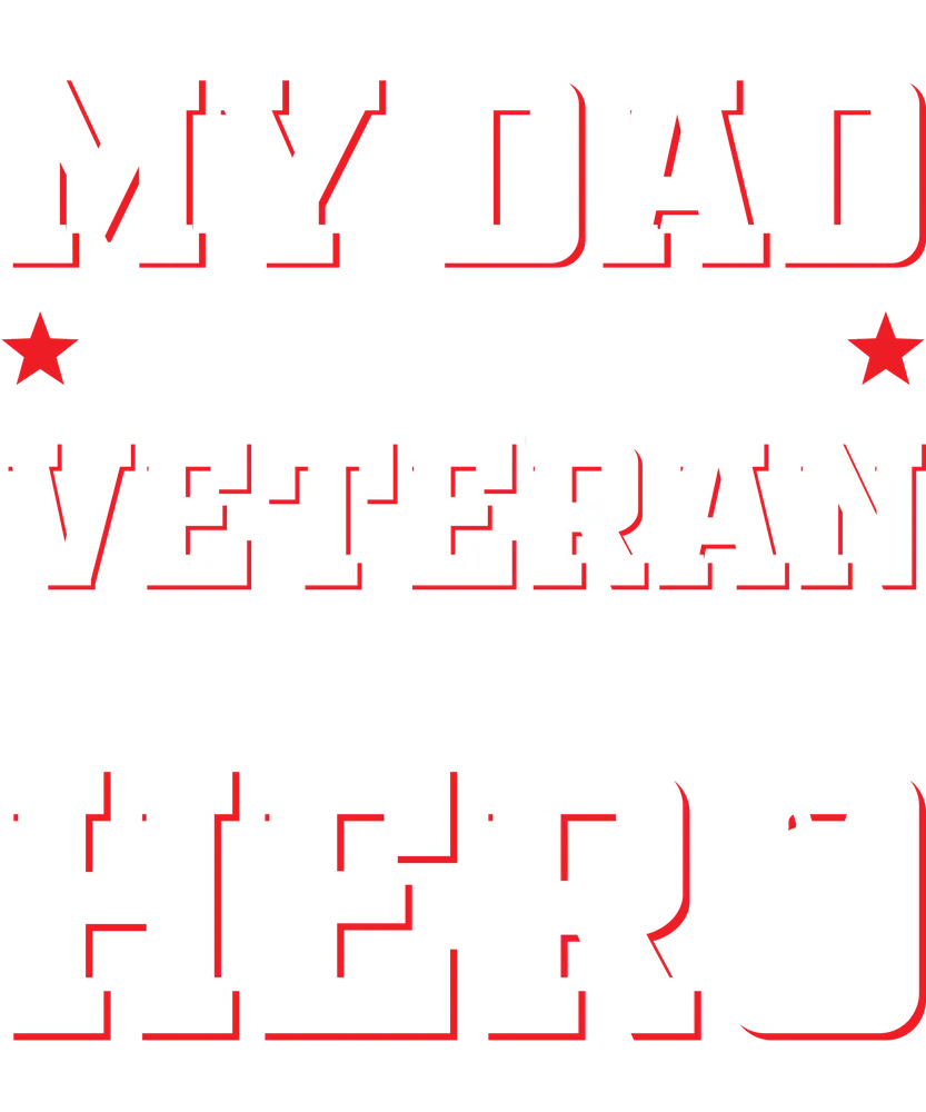 Veteran Dad Hero — White Bold And Patriotic