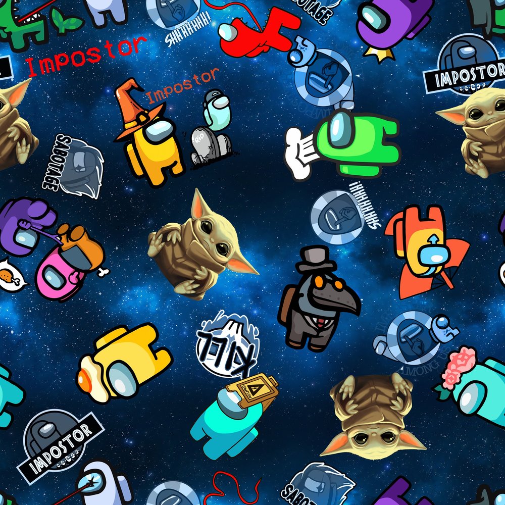 Among Us Impostor Space Pattern