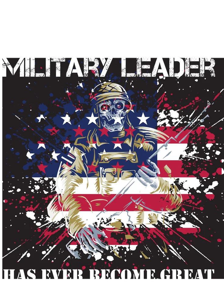 Military Leader Poster — Multicolor Illustrative