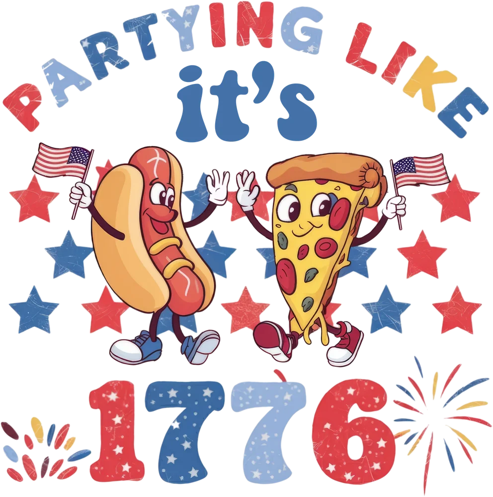 Fourth of July Food Characters