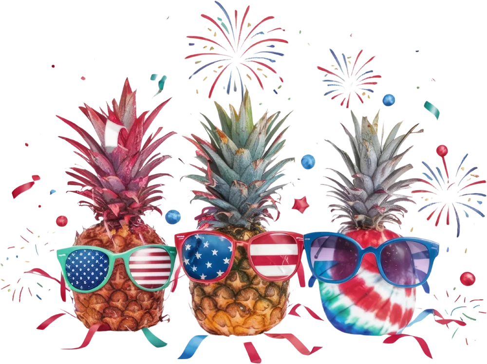 Patriotic Pineapple Sunglasses