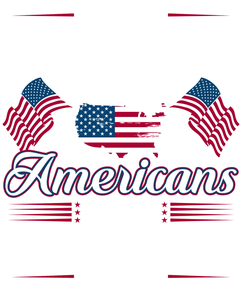 American Flag Heart Design