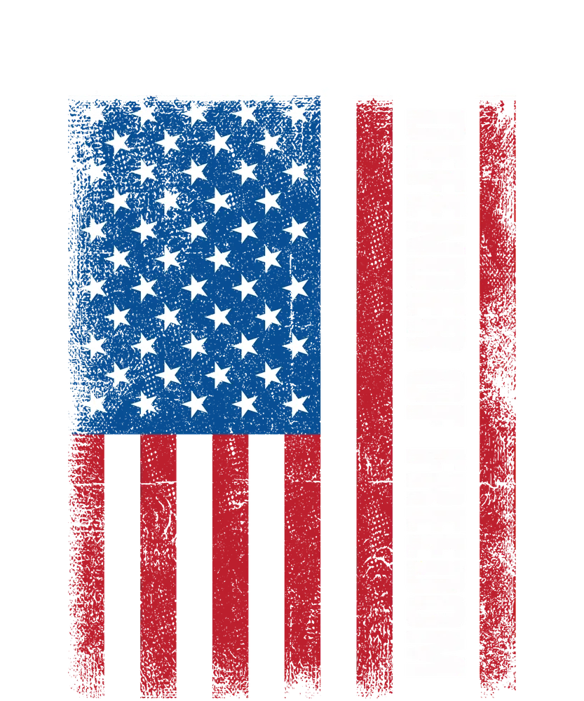 American Flag Distressed Print — Multicolor Distressed