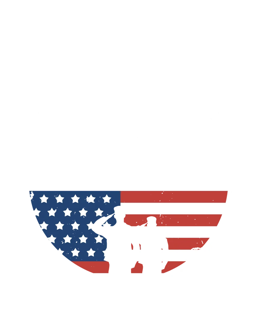 American Flag Soldier Silhouette