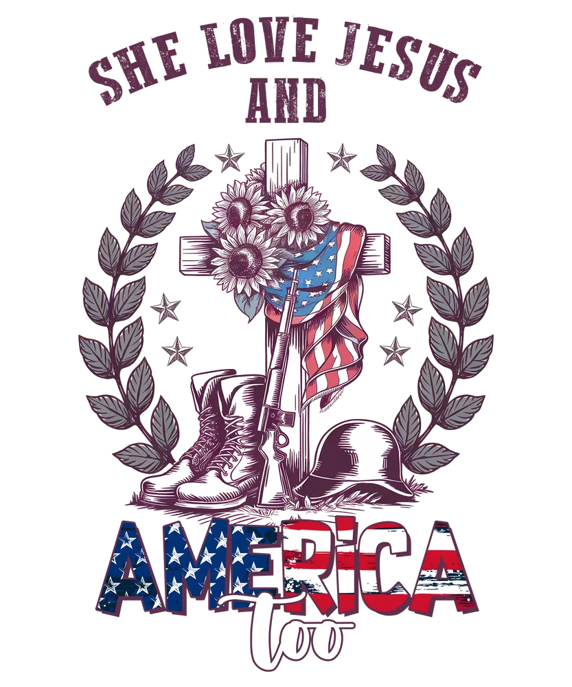 American Patriotism with Religious Symbolism