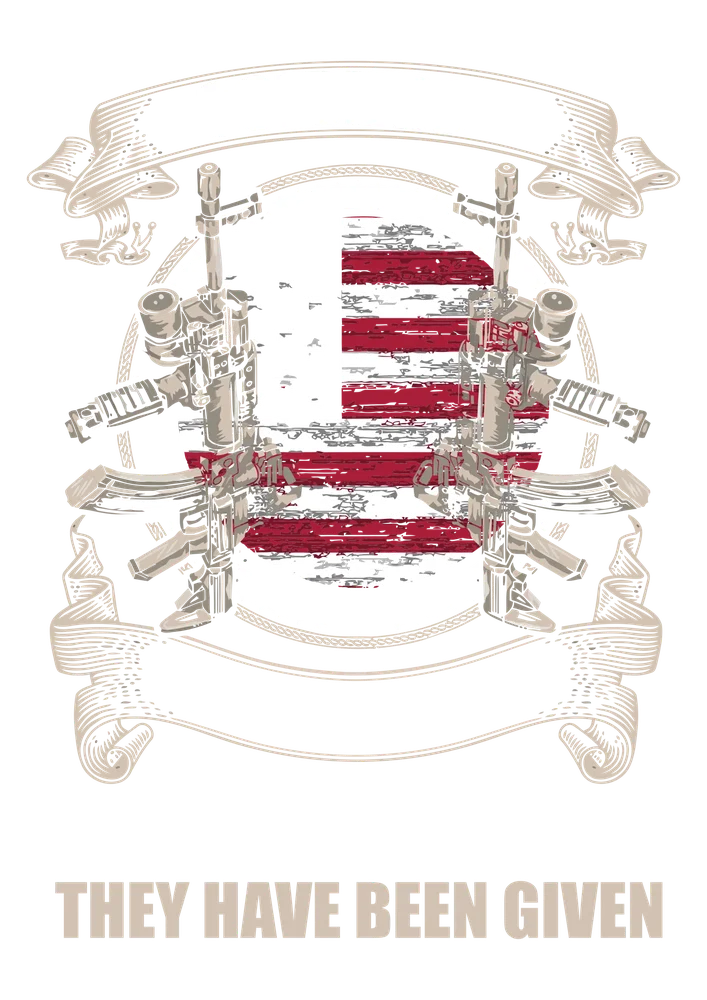 Military Emblem with Rifles