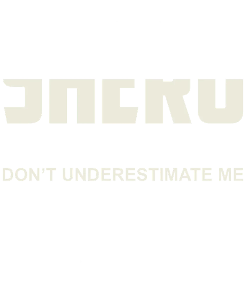 Don't Underestimate Me Typography Design