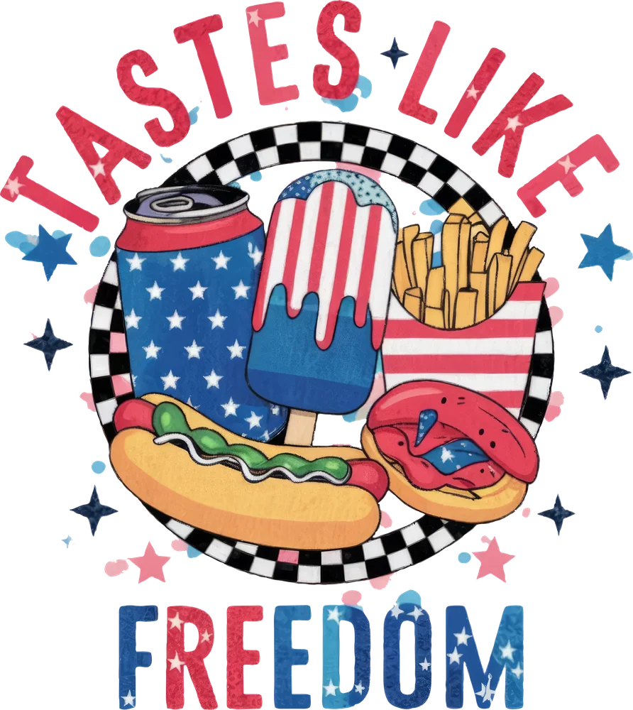 American Summer Food Plate