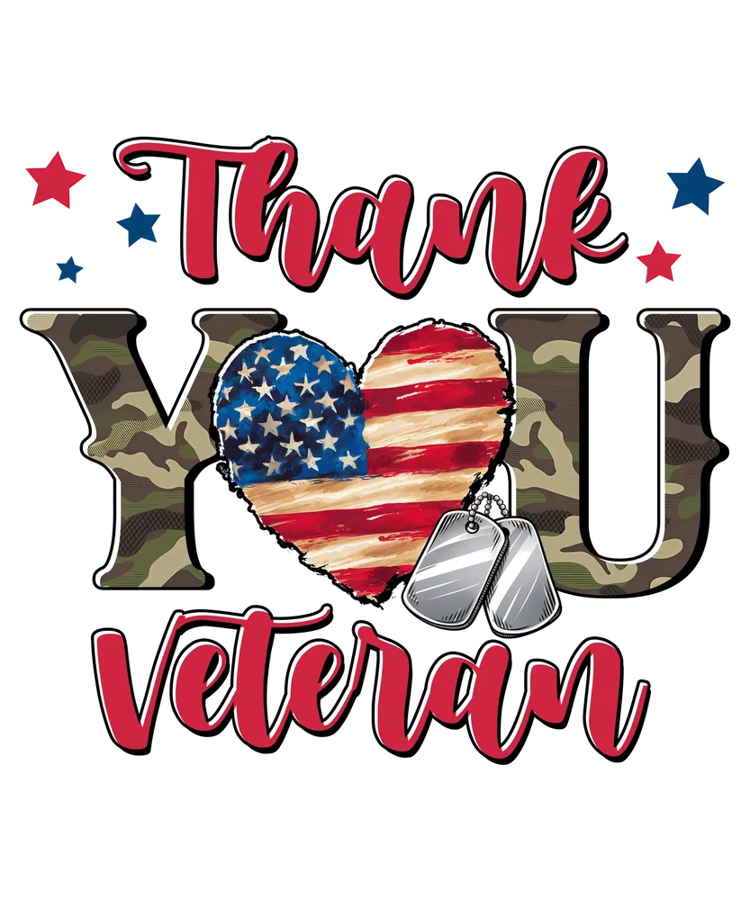 Thank You Veteran — Multicolor American Flag