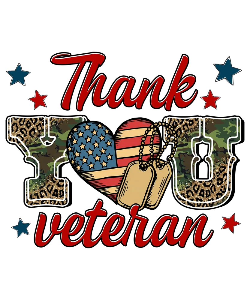 Thank You Veteran — Multicolor Patriotic