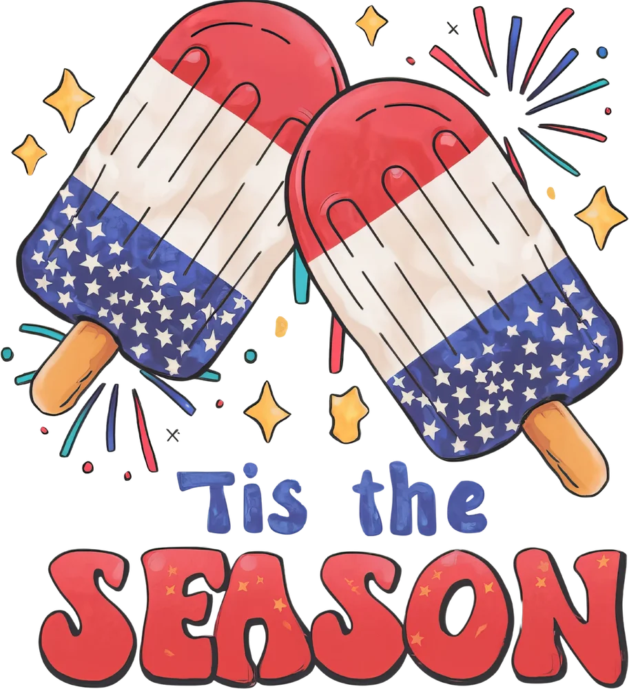Patriotic Popsicle Artwork