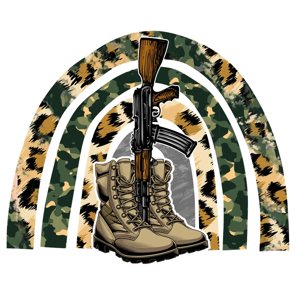 Military Boots & Rifle Icon