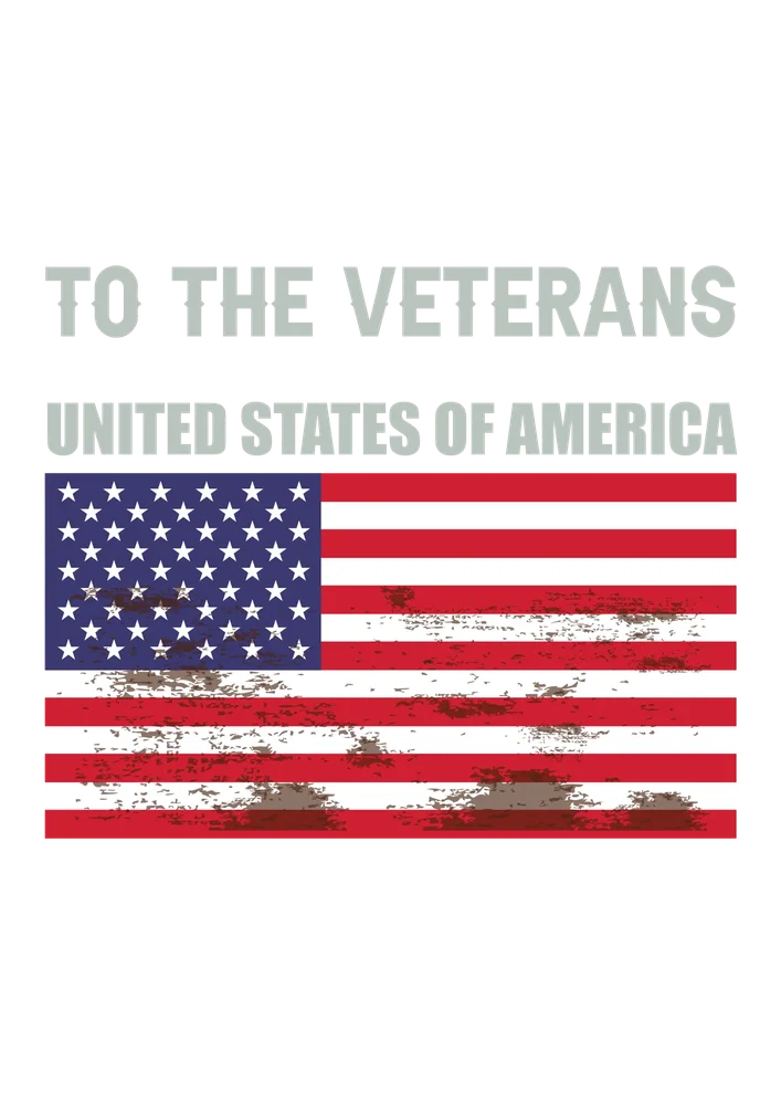 Veterans Day American Flag — Distressed