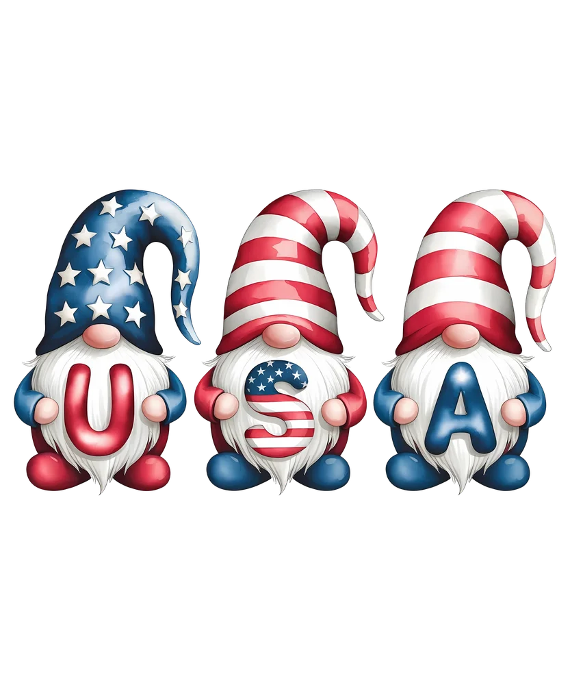 USA Patriotic Gnomes