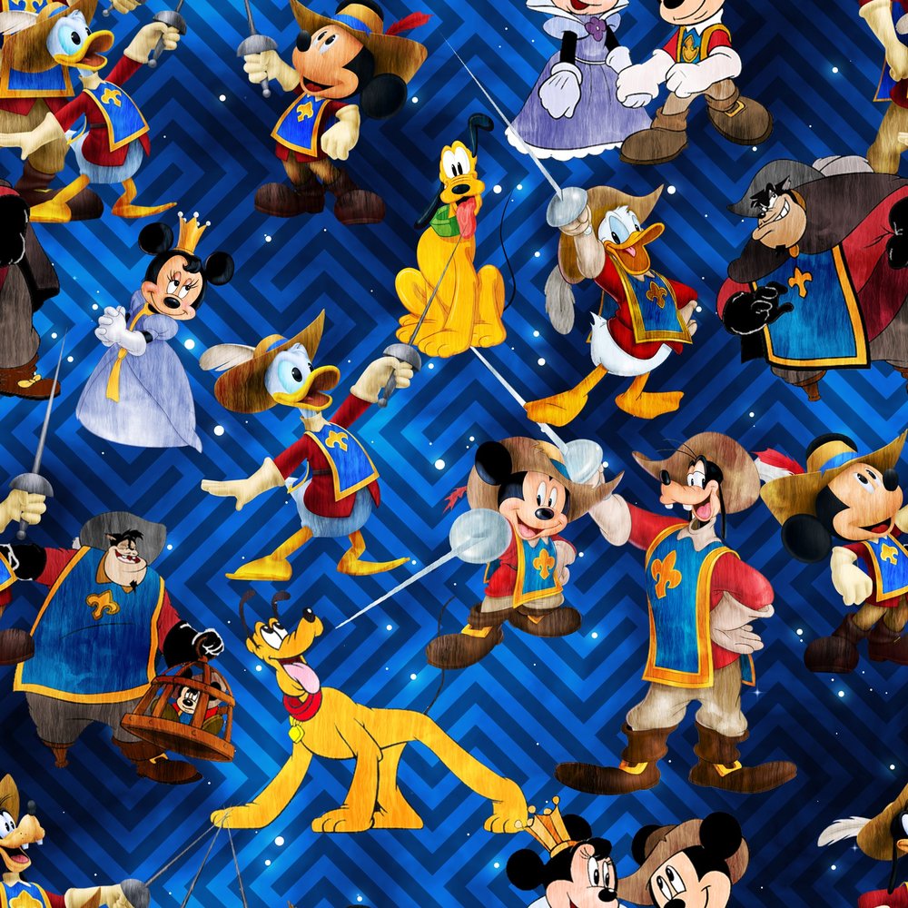 Disney Characters Royal Ball Seamless