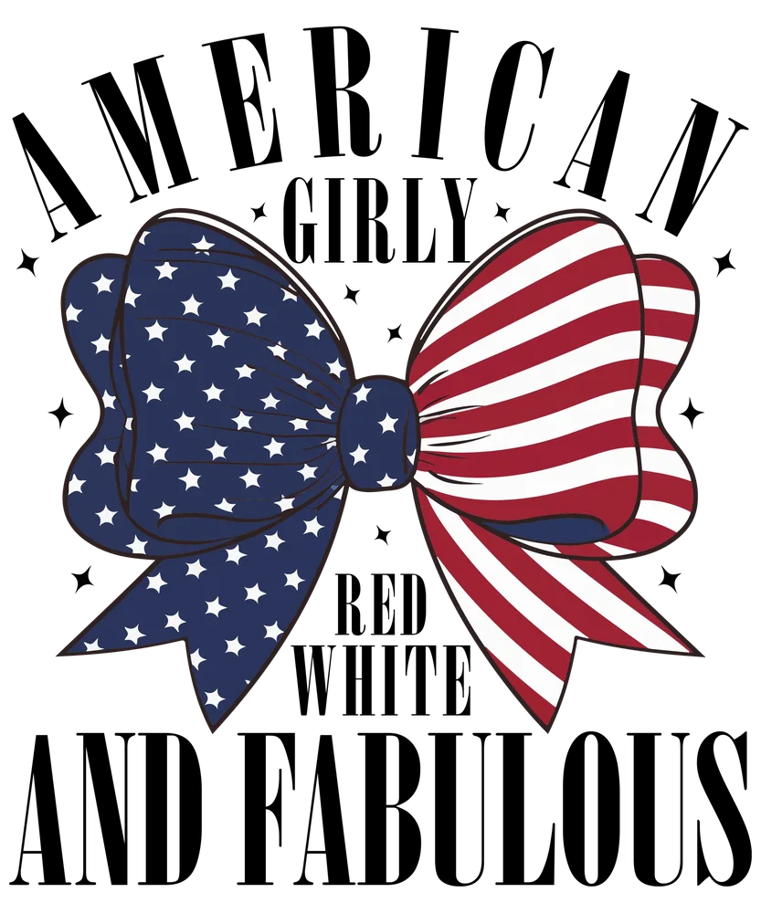 American Girly Bow Design