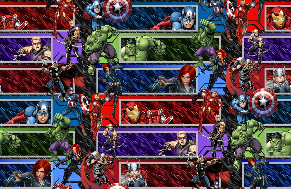 Avengers Comic Panel Collage