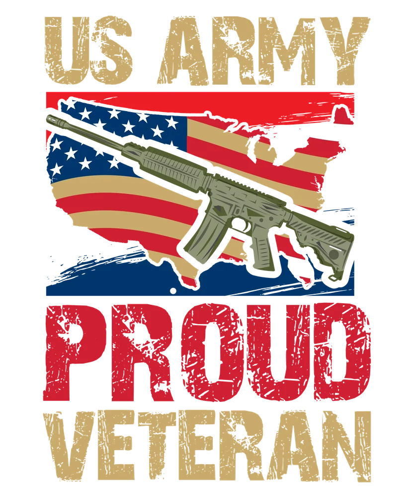 US Army Proud Veteran — Multicolor Patriotic