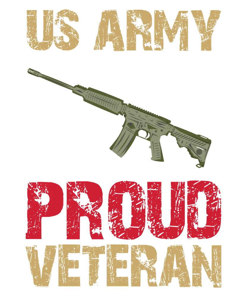 US Army Proud Veteran Graphic — Rugged