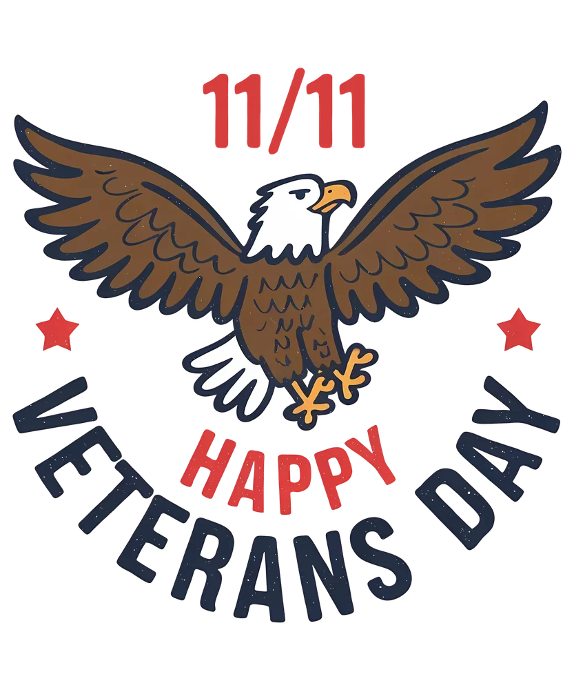 Veterans Day Eagle Graphic