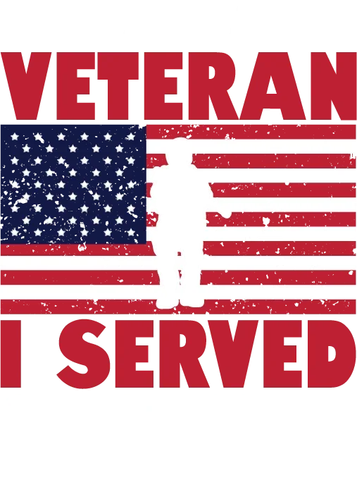 Veteran I Served American Flag