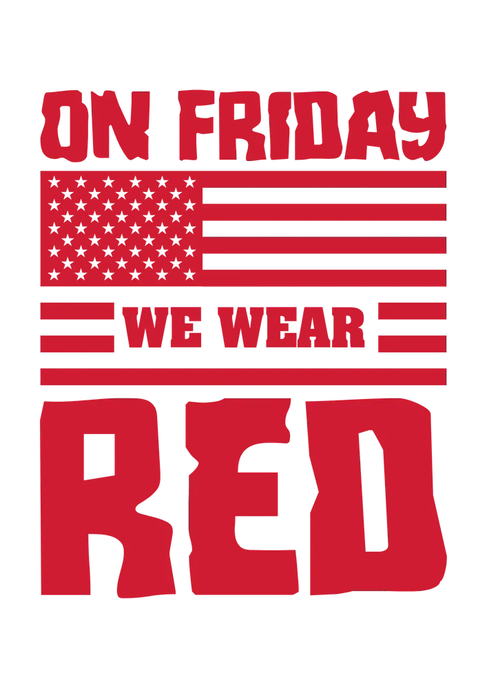 Red Friday Patriotic Design