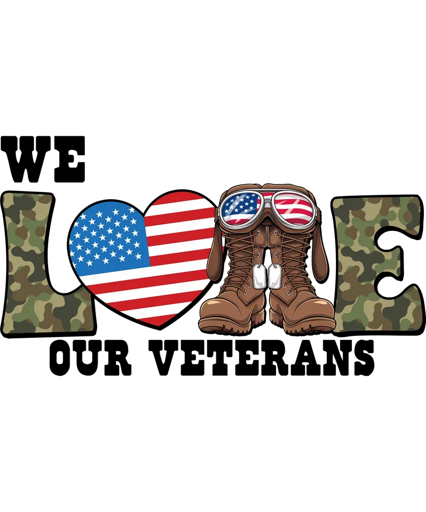 Veterans Day Love Graphic