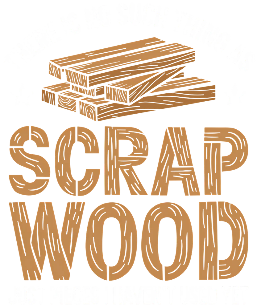 Scrap Wood Illustration — Gold Illustrative