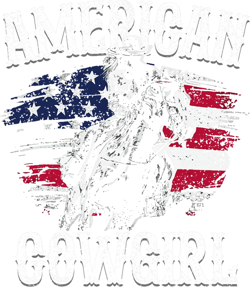 American Cowgirl Rodeo Barrel Racing Horse Riding Girl