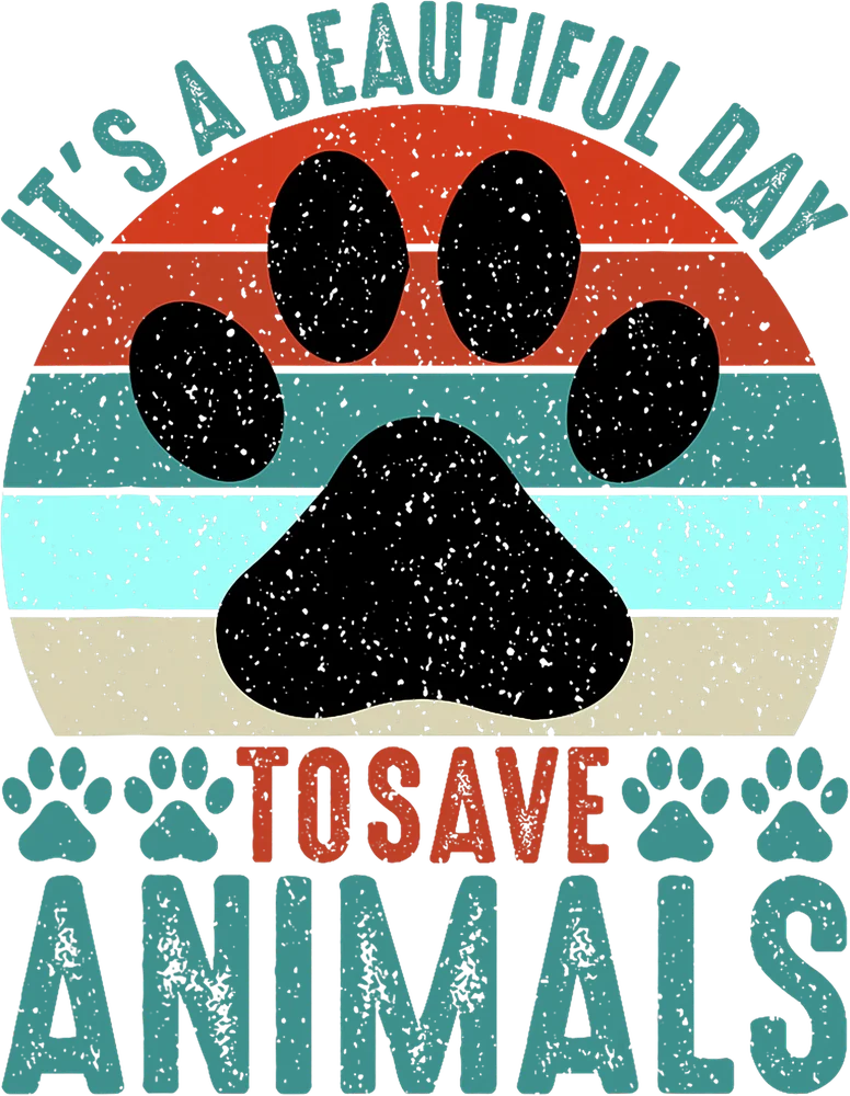 Paw Print Inspirational Animal Rescue Art