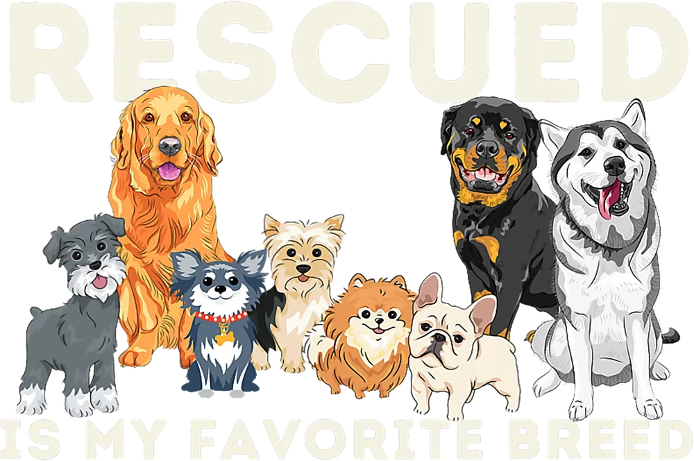 Rescued Dogs Illustration