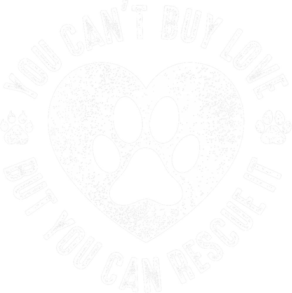 Pet Rescue Paw Print Heart