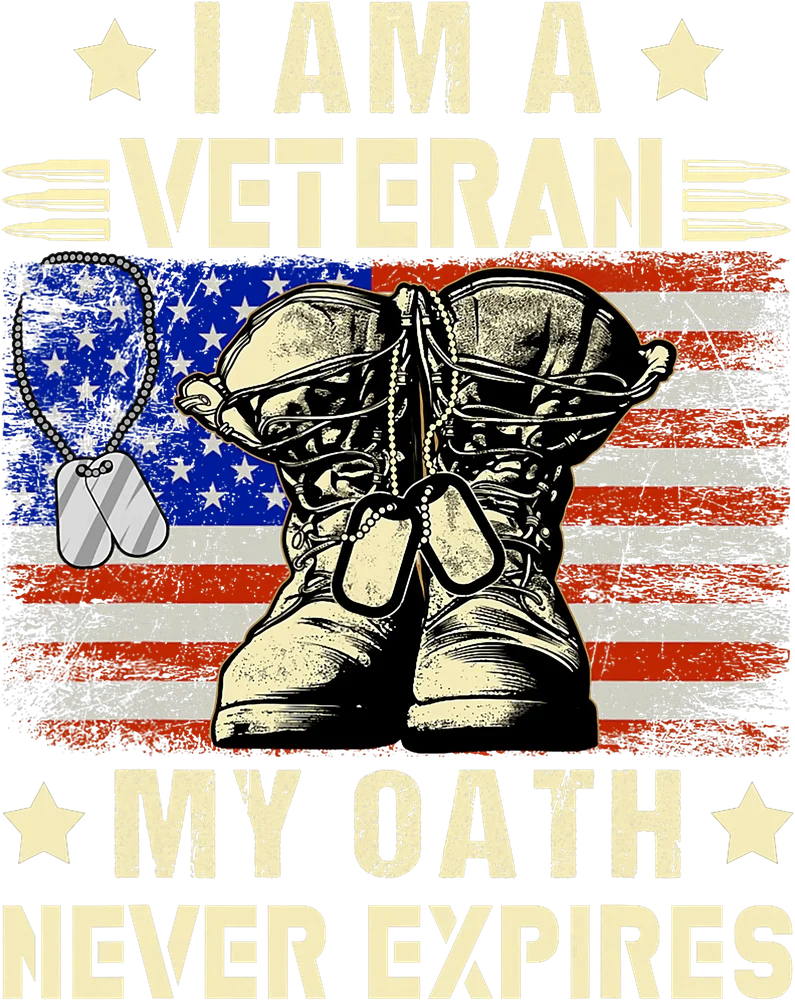Veteran Day Tribute Boots with Dog Tags