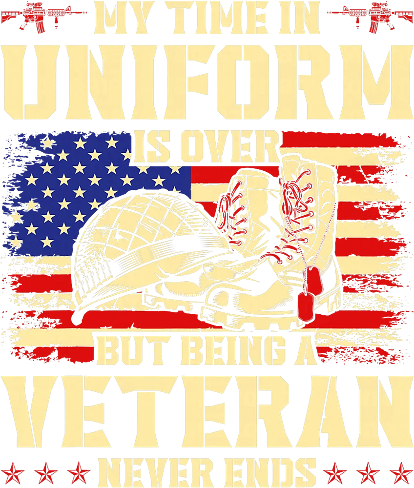 Veteran Pride T-Shirt Design — Cream Patriotic