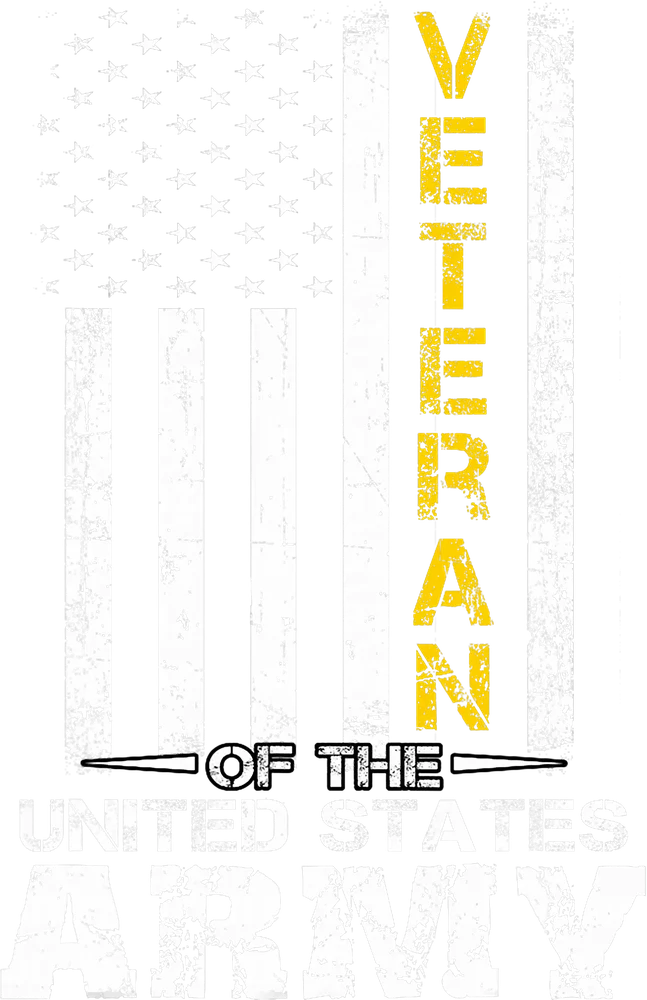 Veteran of the United States Army Gold T-Shirt Design