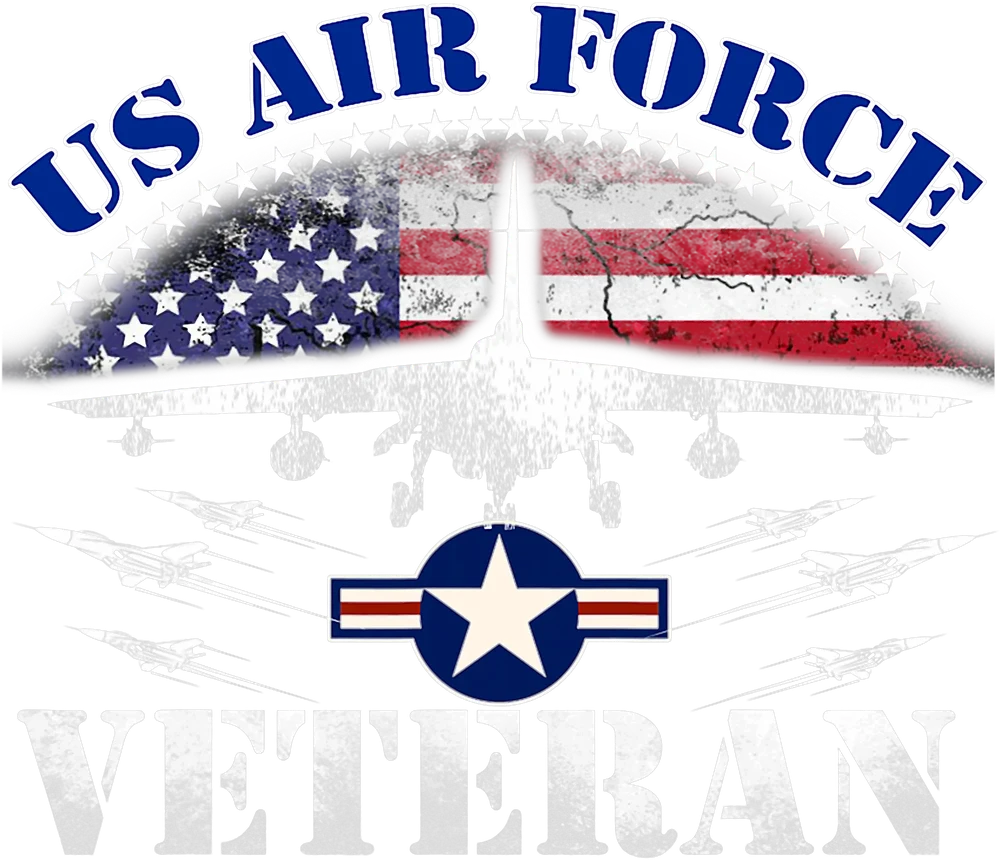 Vintage US Air Force Veteran T-Shirt Design